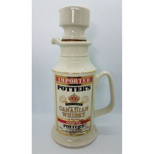 Potter's Canadian Whisky Whiskey Bottle Decanter Don Schreckengost 1979